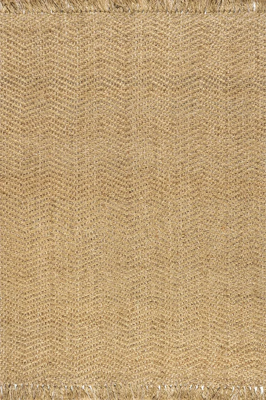 Alberta Tasseled Jute-Blend Rug | Natural