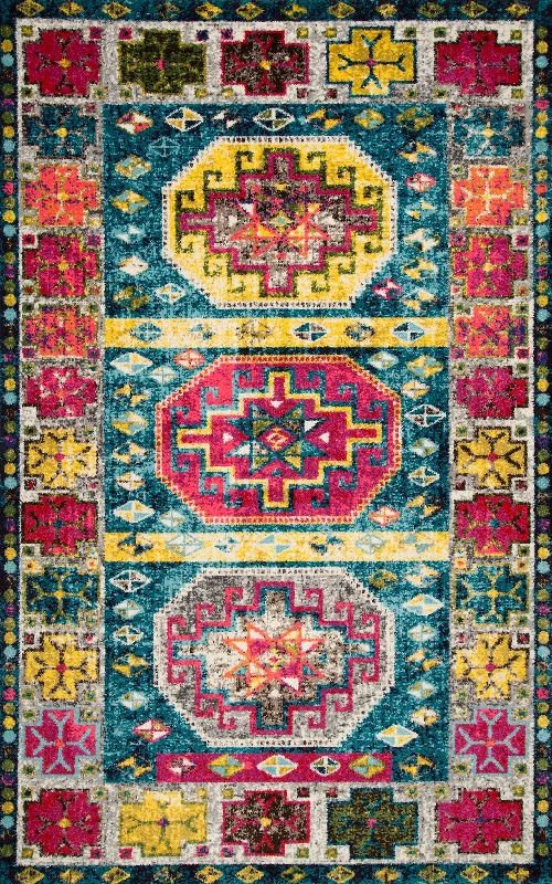 Amuletic Aztec Rug | Multicolor