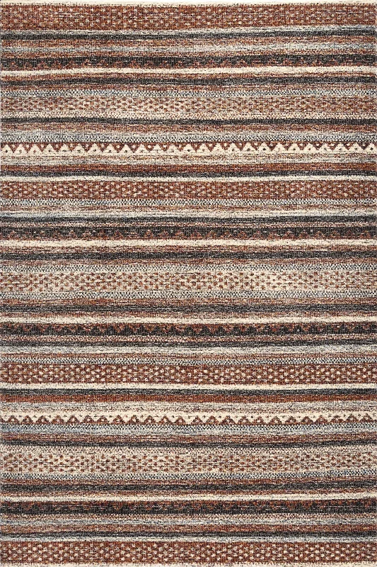 Banded Stripes Rug | Brown