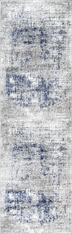 Cascading Abstract Rug | Light Grey