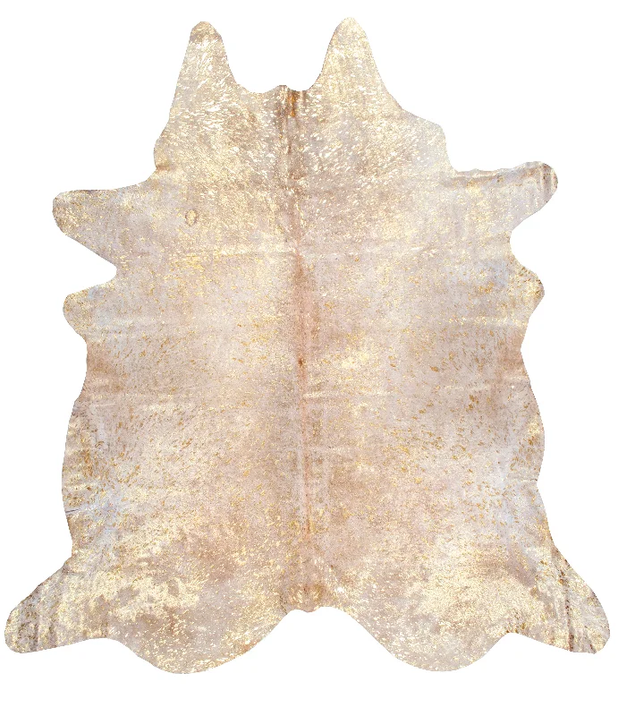 Devour Cowhide Rug | Gold