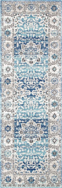 Floral Medallion Rug | Aqua