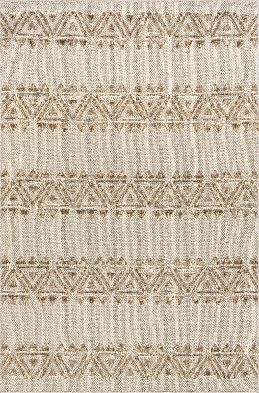 Glenda Indoor/Outdoor Banded Rug | Beige