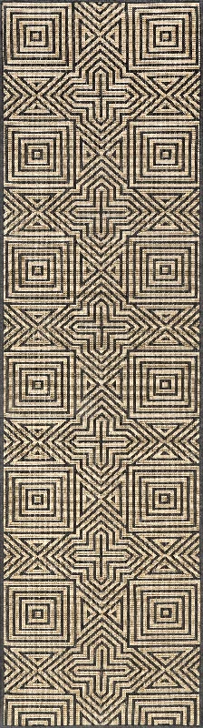 Greek Tiles Indoor/Outdoor Rug | Charcoal