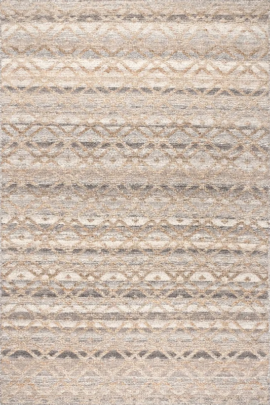 Kai Jute Argyle Rug | Natural