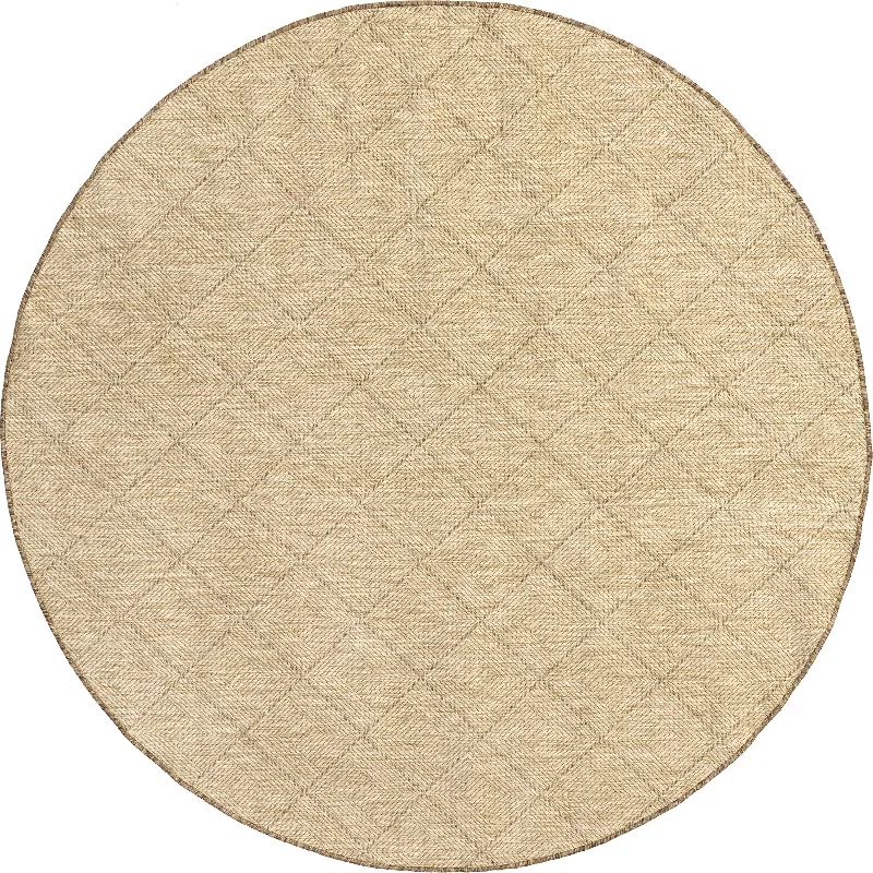 Kirstin Diamond Faux Jute Indoor/Outdoor Rug | Brown