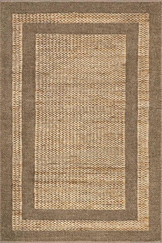 Lourdes Jute Bordered Rug | Natural