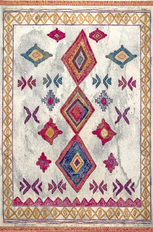 Maypole Diamonds Rug | Multicolor