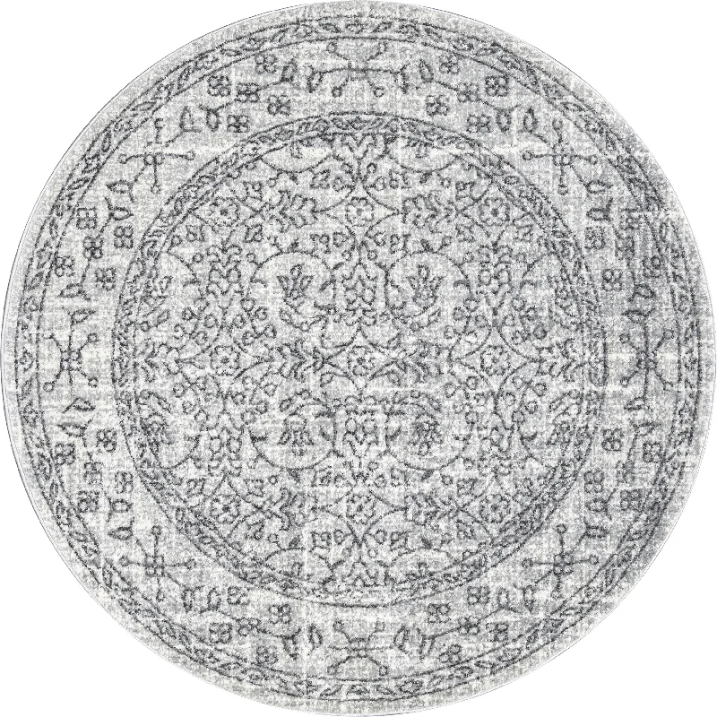 Medieval Tracery Rug | Grey