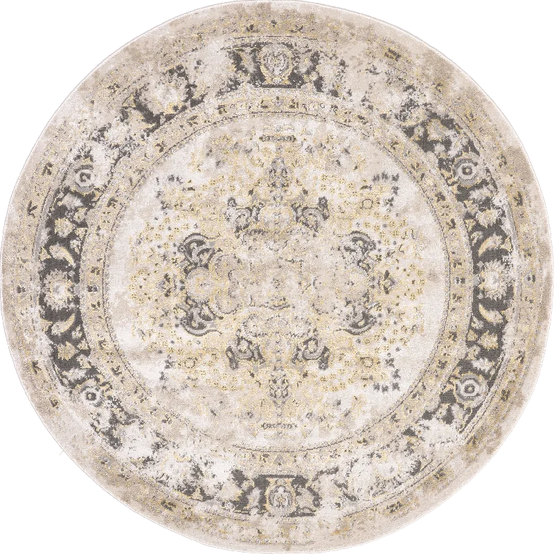 Milky Medallion Rug | Gold