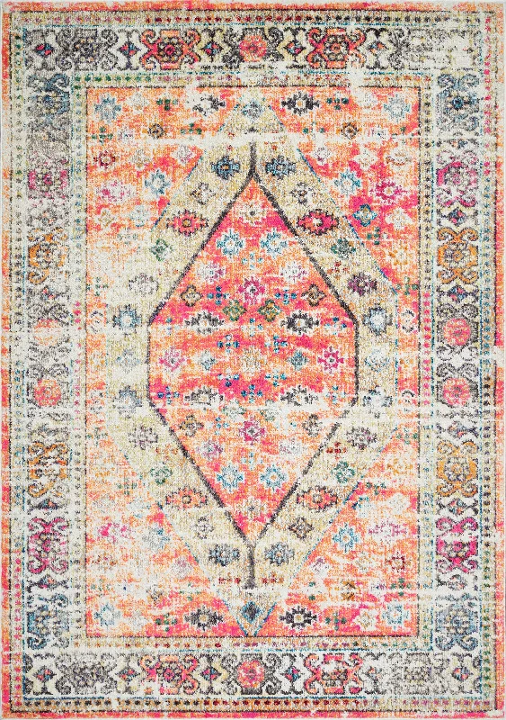 Nordic Medallion Rug | Orange