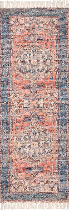 Ornate Medallion Tassel Rug | Multicolor