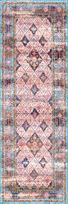 Quilty Tiles Rug | Light Blue