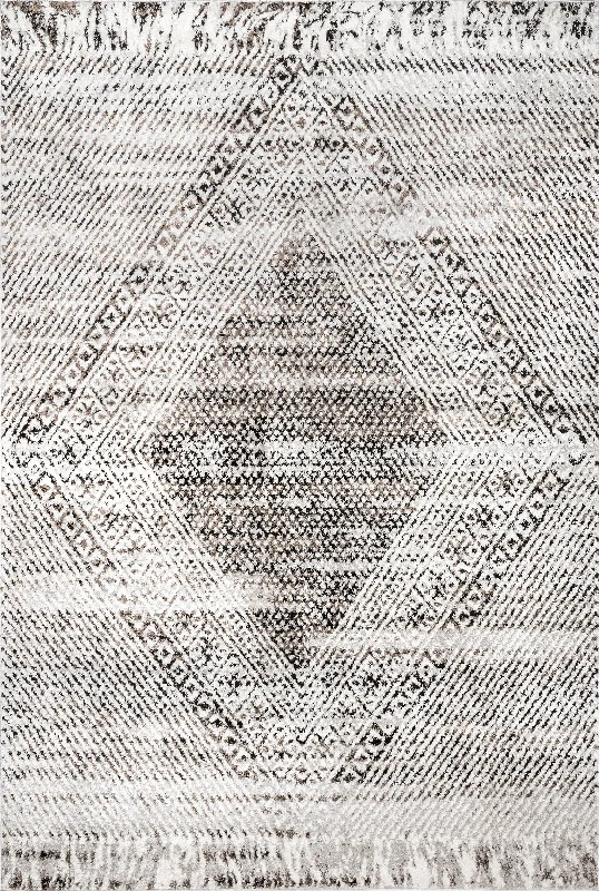 Rosie Diamond Distressed Rug | Beige