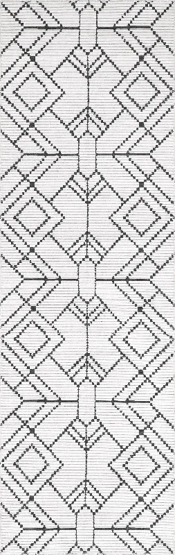 Roxanne Washable Geometric Rug | Ivory