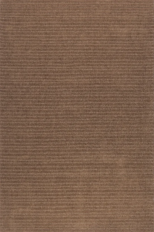 Southwest Striped Wool Rug | Dark Brown