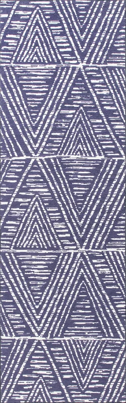 Suzy Trellis Washable Indoor/Outdoor Rug | Blue