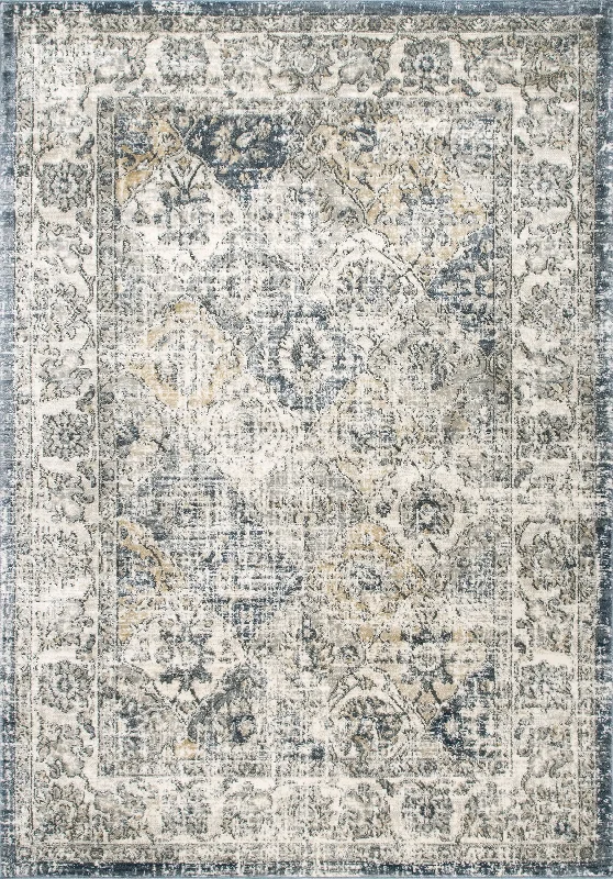 Timeworn Trellis Rug | Blue