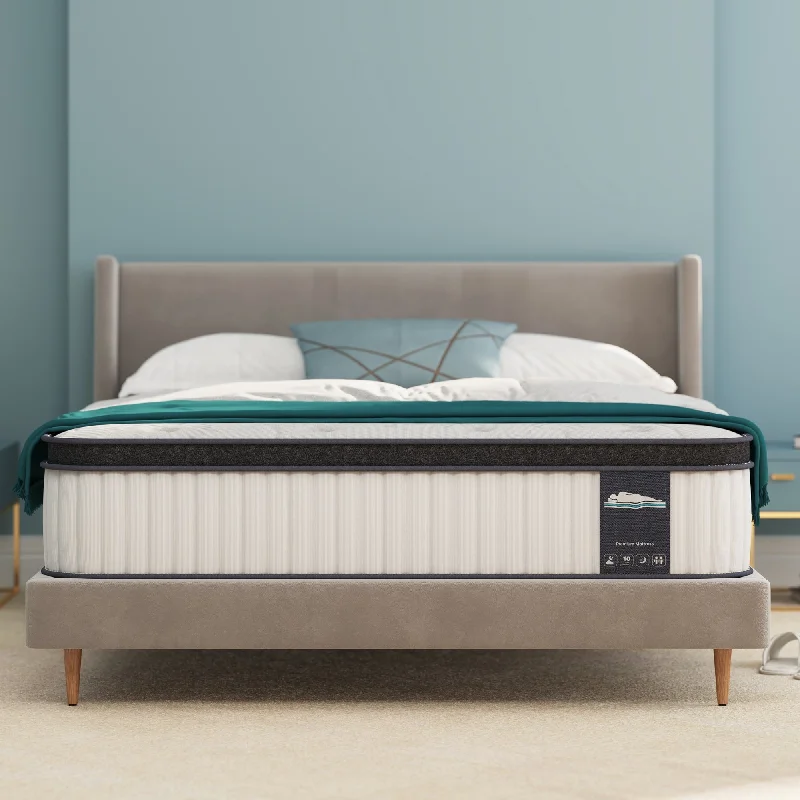 12" Hybrid Memory Foam and Pocket Spring Mattress, Mattress in a Box