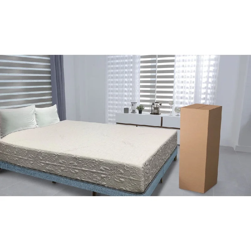 6-inch Cal King Size Memory Foam Mattress - White