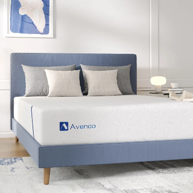 Avenco 10" Cooling Medium Memory Foam Mattress in a Box