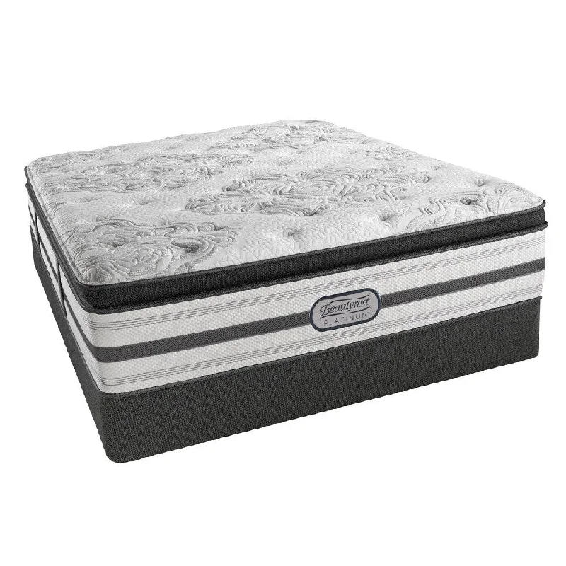 Beautyrest Platinum Angelica Plush Pillow Top 14.5-inch Queen-size Mattress Set