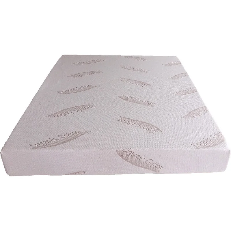 Dual Layered 6-inch Twin-size Memory Foam Mattress - grey