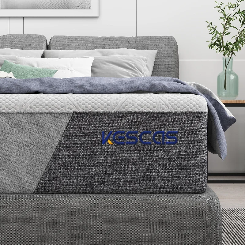 Kescas 12-Inch Luxury Hybrid Memory Foam Mattress