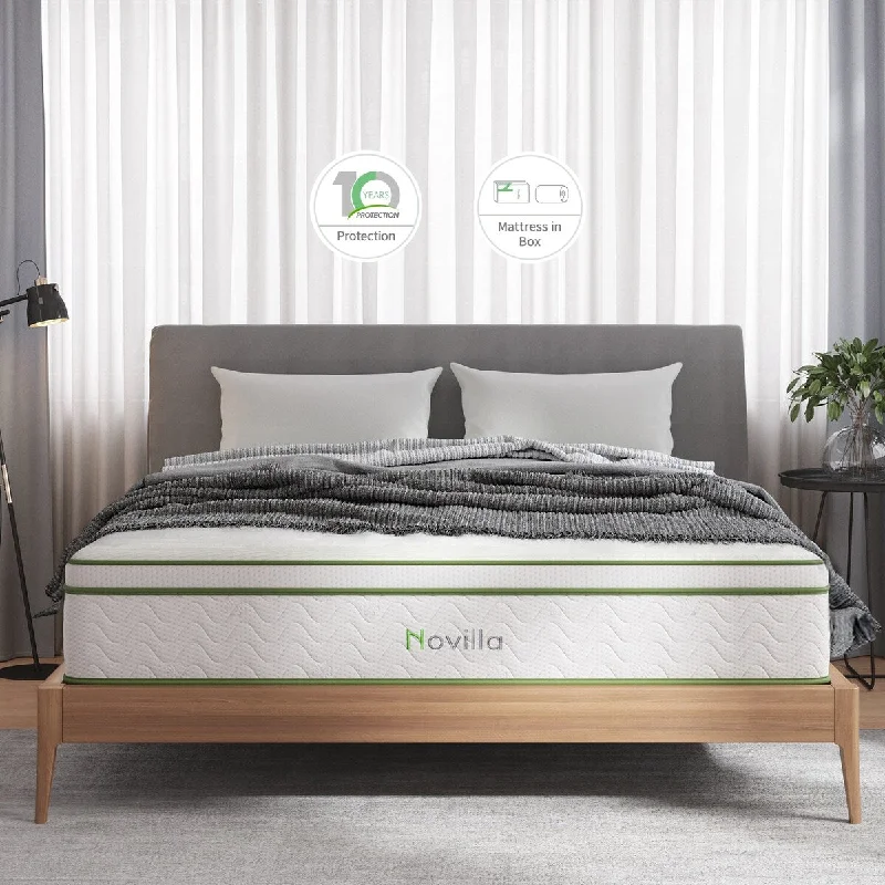 Novilla 12-Inch Gel Memory Foam Hybrid Mattress with Pocketed Coil