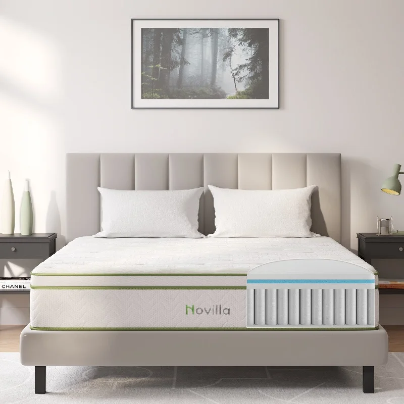 Novilla 12-inch Gel Memory Foam Hybrid Pocket Spring Mattress