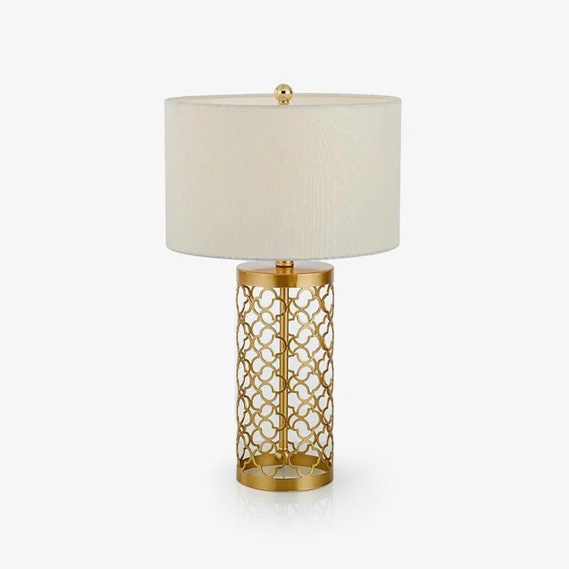 Openwork Metal Table Lamp