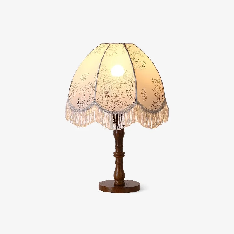 Printed Tassel Table Lamp