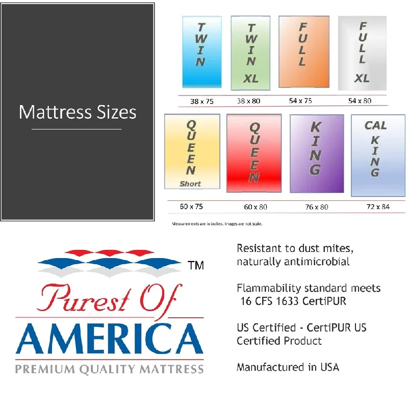 Purest of America® Euro 2 Sided 6" King Mattress