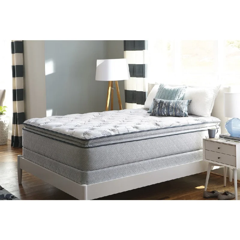 Sealy Sand Cove Plush Euro Pillow Top California King-size Mattress Set