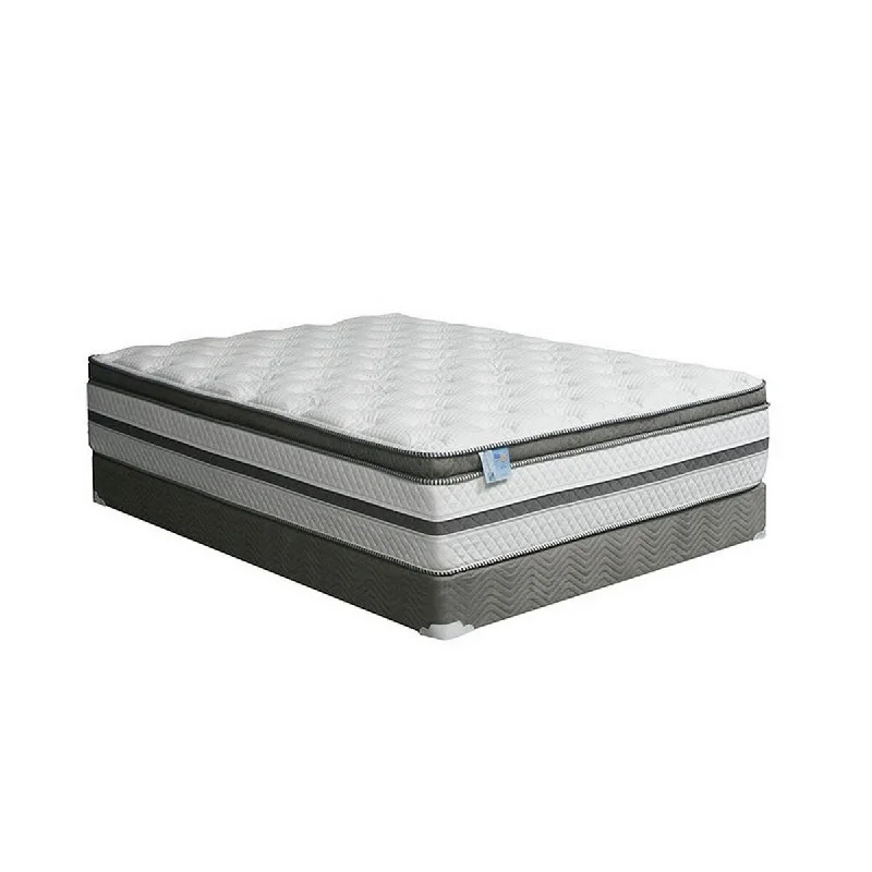 Sid 16 Inch Euro Top King Mattress, Cool Gel Memory Foam, Pocket Coils