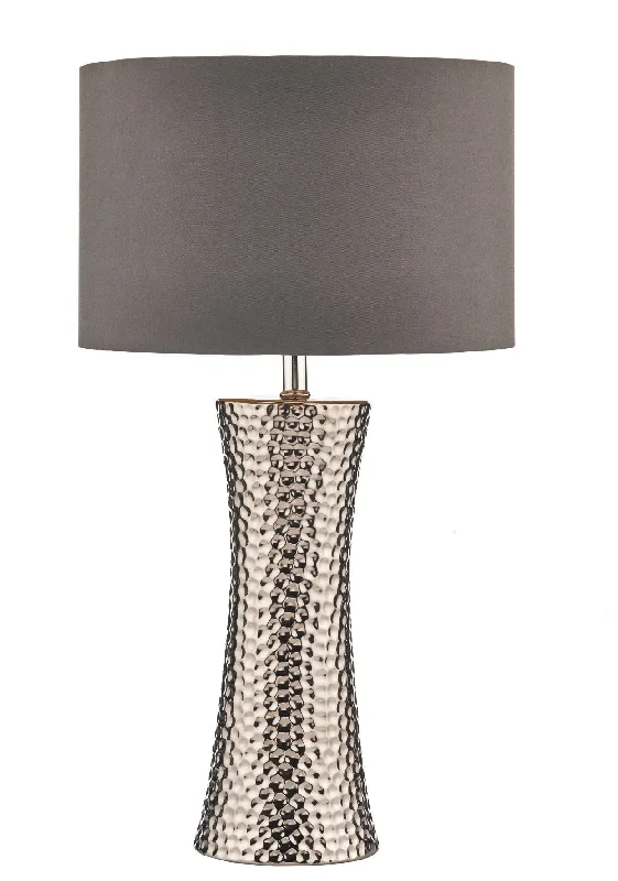 Woodside Park Silver Table Lamp with Shade - ID 5034