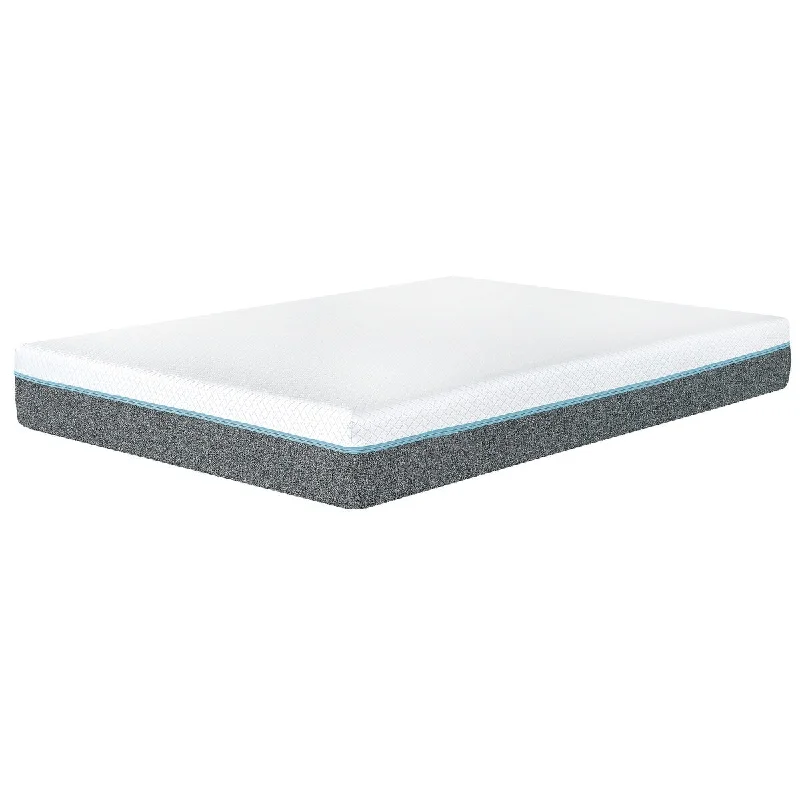 Zoe 10 Inch Full Size Mattress, Medium Memory Foam, Cooling Gel, Jacquard