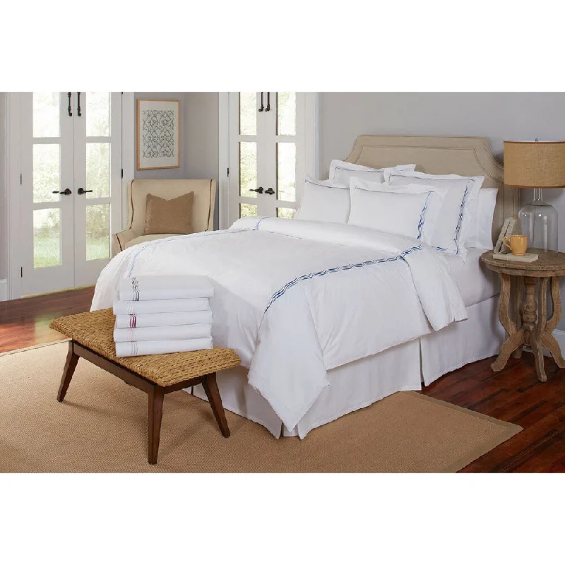 300 Thread Count Wave Embroidered Euro Sham Pair