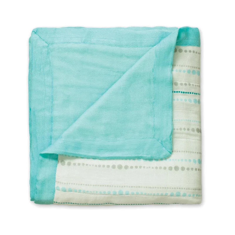 aden + anais Azure Beads + Solid Aqua Dream Blanket