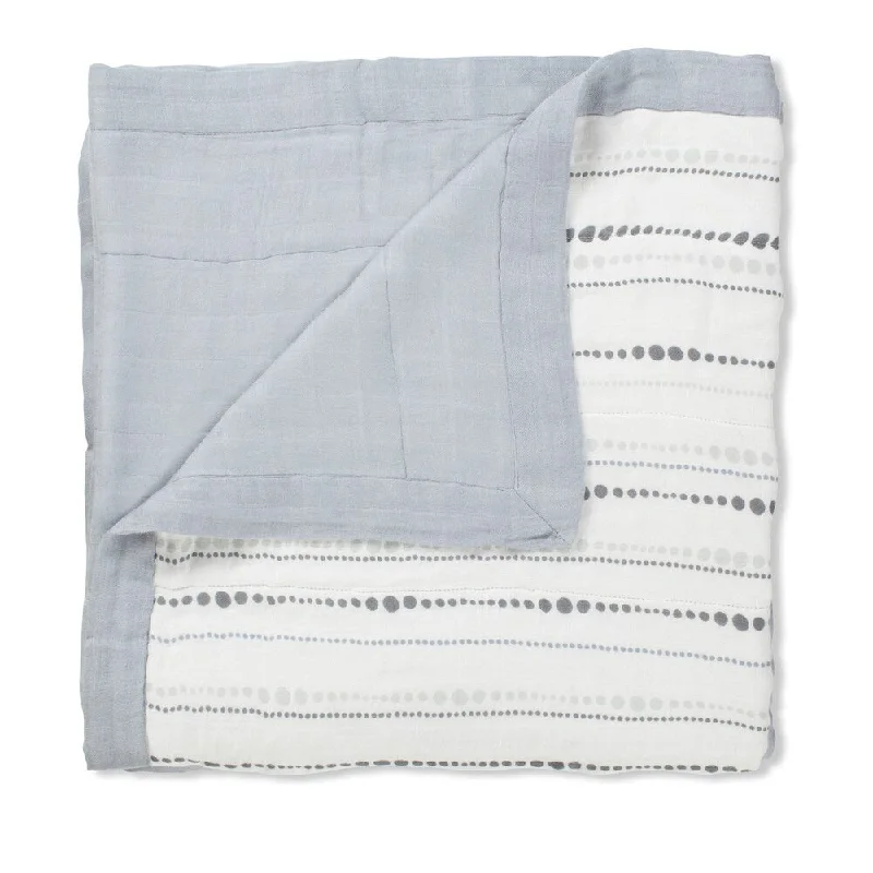 Aden and Anais Moonlight Bead Solid Grey Dream Blanket