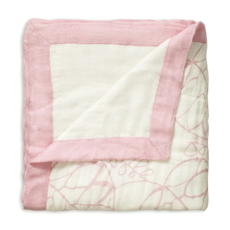 Aden and Anais Tranquility Leafy White Rayon from Bamboo Dream Blanket