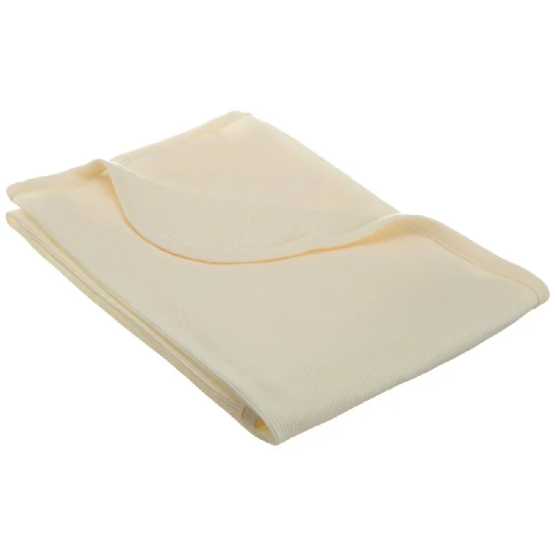 American Baby Company Ecru White 100-percent Cotton Thermal Blanket