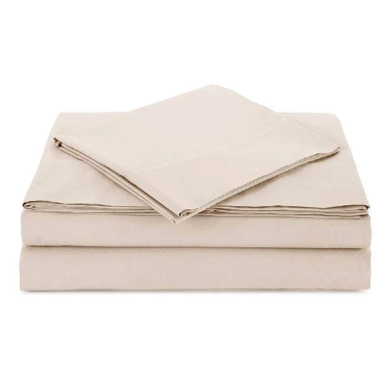 Atelier Martex Percale King Ivory Sheet Set