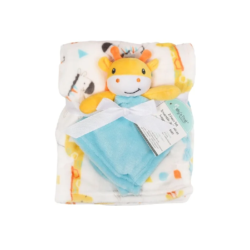 Baby's First--2 Piece Set Blanket & Buddy Set (Neutral) Giraffe