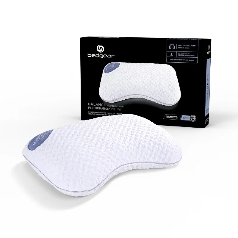 Balance Cuddle Curve Performance Pillow - Washable Dri-Tec Moisture-Wicking Cover - Medium-Firm Pillow - Cuddle Curve