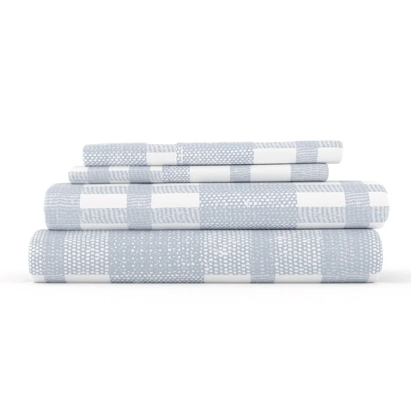 Becky Cameron Woven 4 Piece 100% Cotton Brushed Flannel Deep Pocket Bed Sheet Set