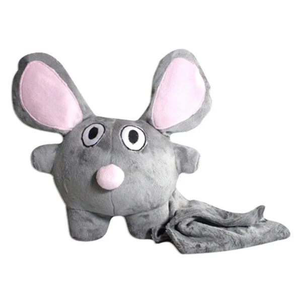 Bubele Patch Buddies Loyal Mouse Soft Plush Toy with Blanket