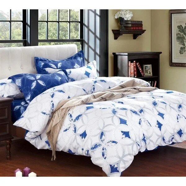 BYB Sapphire Peace Blue and White Comforter (Shams Not Included)