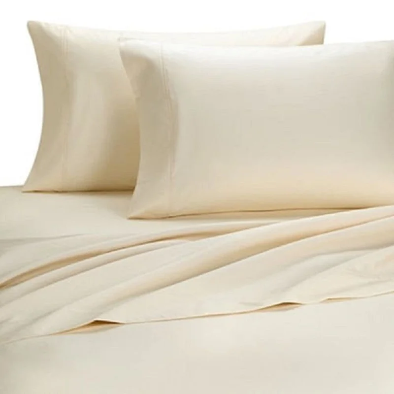 Christopher Knight 400ct Cotton Sheet Set-King -6 pc-Natural