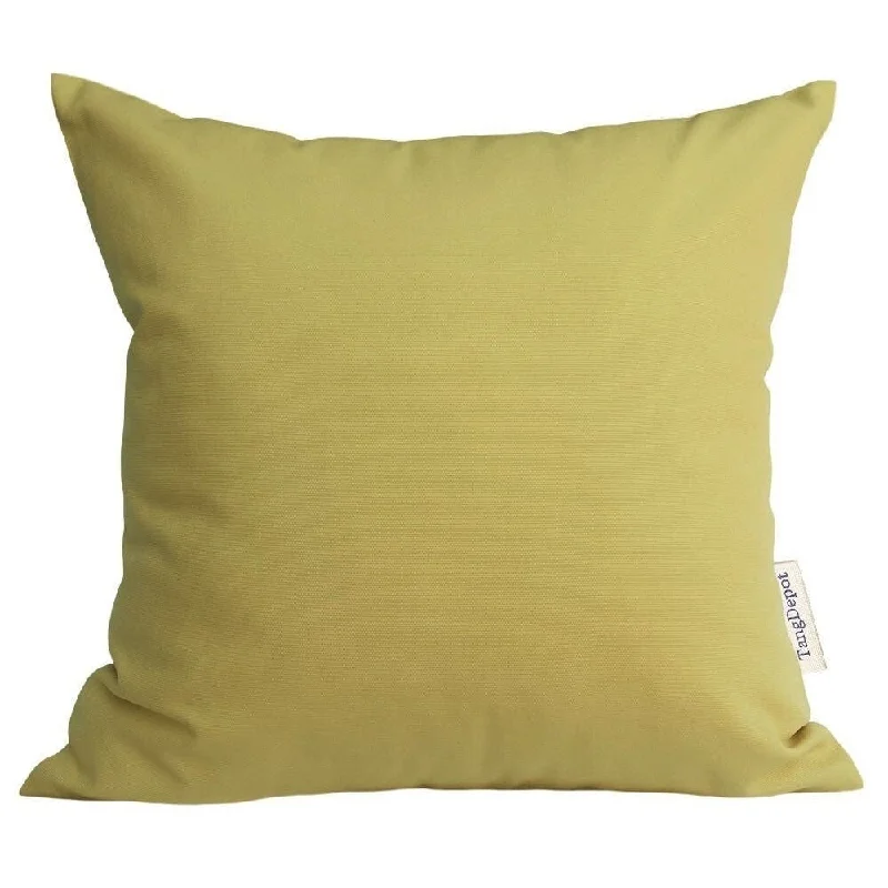 Cotton Linen Pillow Case Deep Yellow 18 x 18